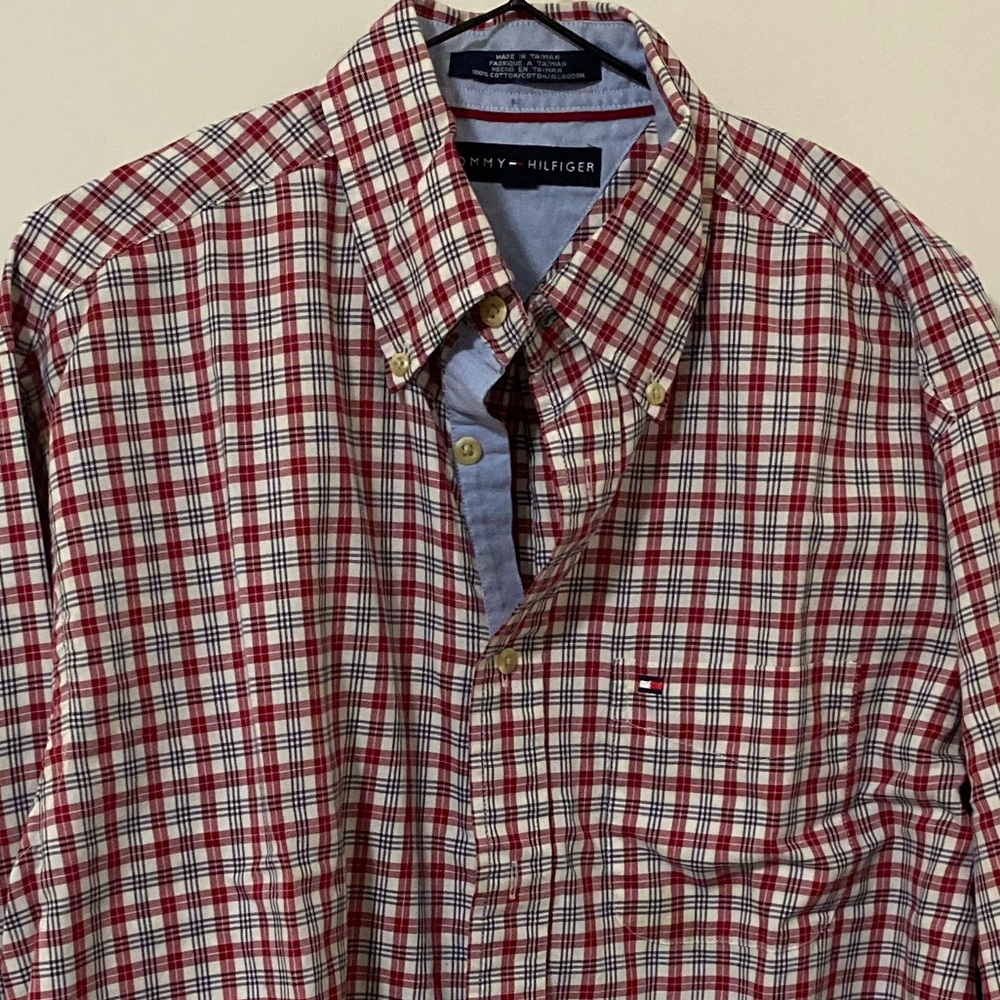 Tommy Hilfiger Men's 100% Cotton Long Sleeve Shirt